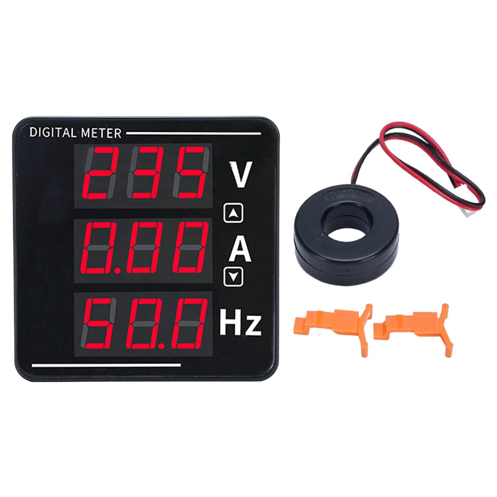 

Digital Multimeter LED Display AC Voltage Current Frequency Multimeter Tester 50500V 0120A