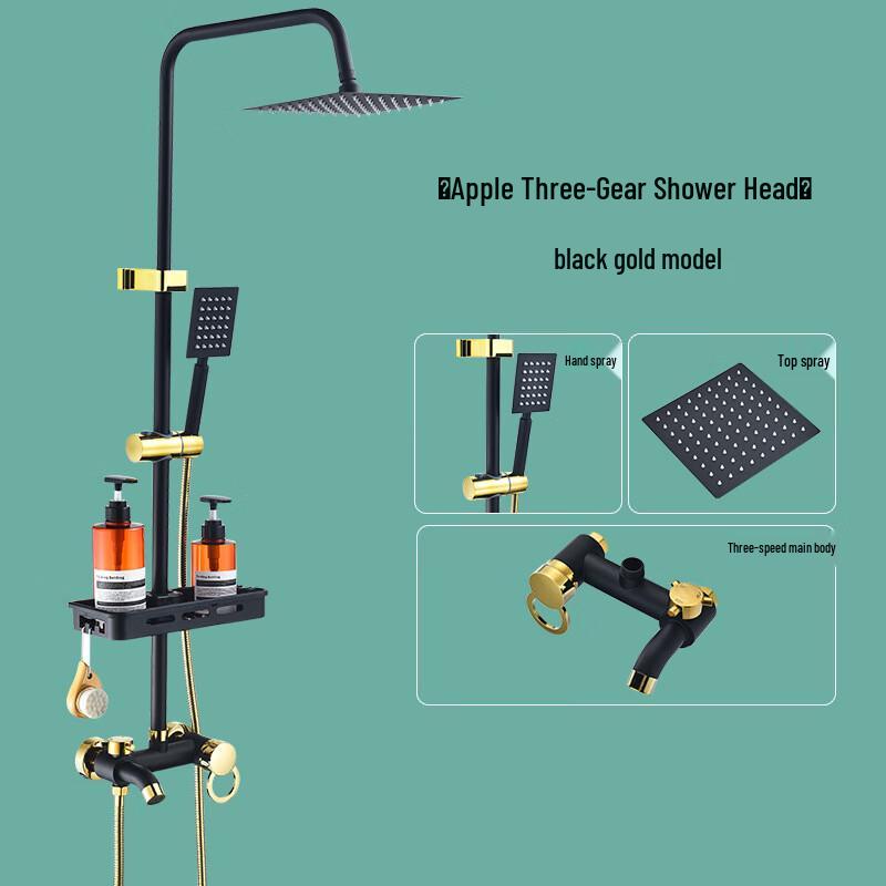Huinizi Platinum Small Apple Shower Faucet Set