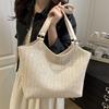 Handwoven Bags Women's 2025 New Popular Beach Vacation Shoulder Bag Large Capacity Tote Bag Straw Bag