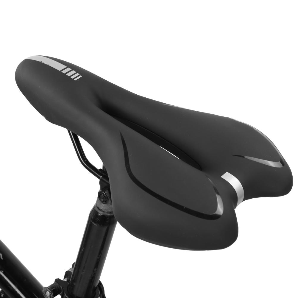 Silicone Bike Seat Hollow Comfortable Mountain Bicycle Saddle Cushion Cycling Accessories with Small Rain Cover
