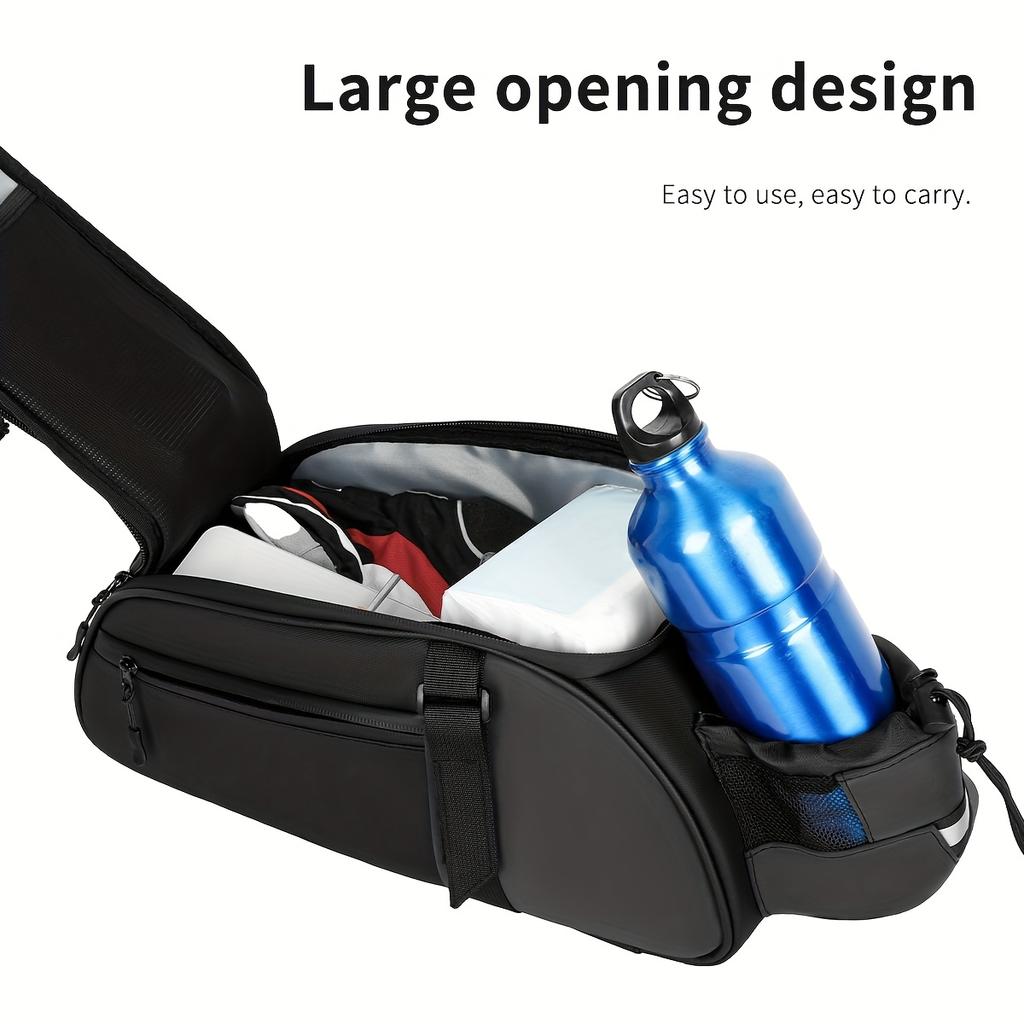 Waterproof and Wear-resistant Bicycle Rear Seat Bag, Ensuring Smooth Travels