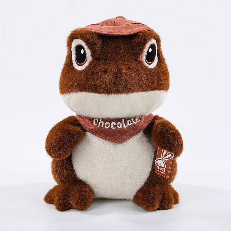 Плюшевая игрушка-дракон, меняющая цвет: Милая мультяшная комнатная декорация 23cm 0.18kg коричневый