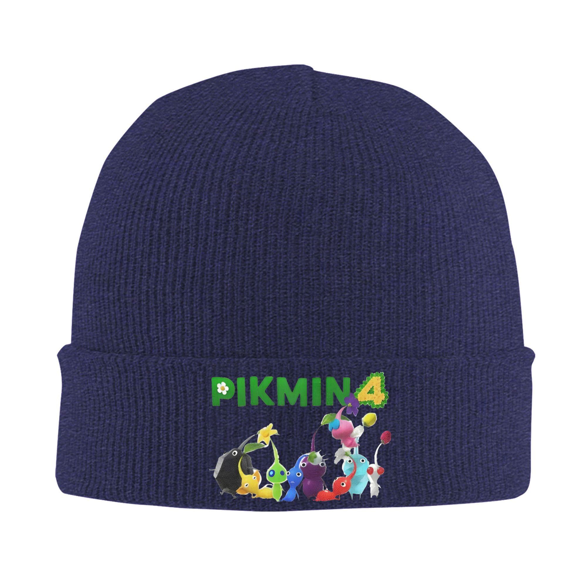 

Unisex Women Pikmin Video Game Beanie Hats Kawaii Cartoon Casual Knit Hat Autumn Outdoor Sport Caps Printed Warm Bonnet Hats One Size