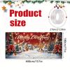 Christmas Garage Banner - Snow Village and Tree Design, Suitable for Winter Festivals and Home Decoration