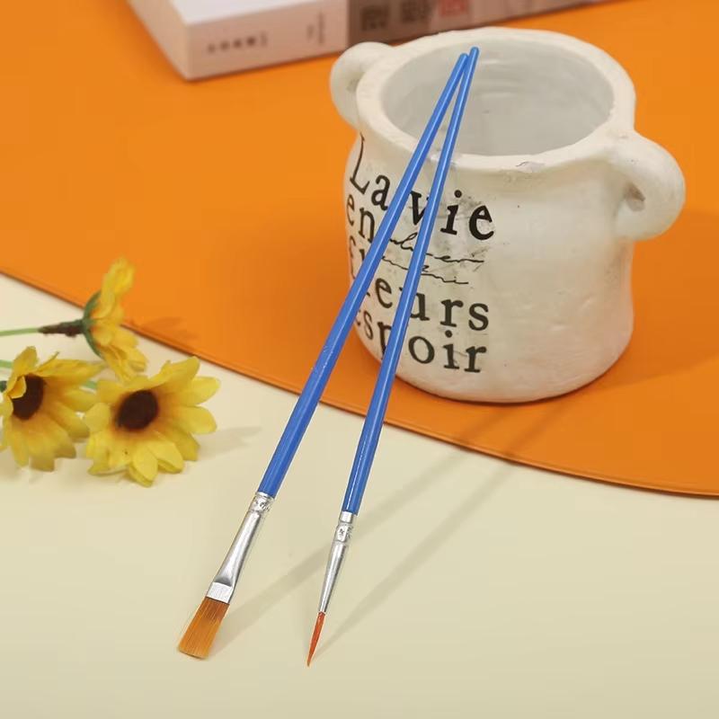 10/20Pcs Painting Brushes Set Art Round Flat Hair Nylon Hair Paint Brush for Oil Acrylic Watercolor Kids/Artists/Beginners/Stude