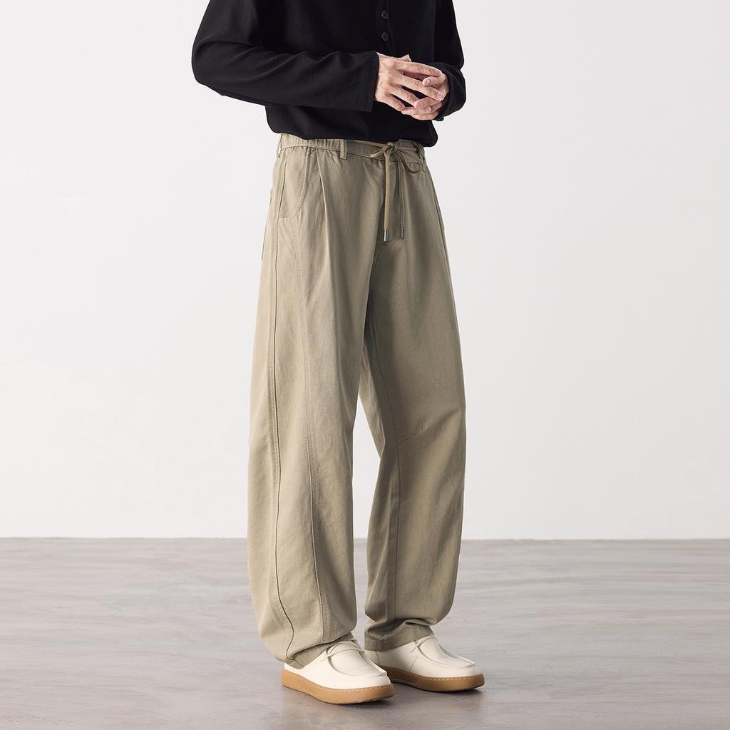 Casual Pants Men's Autumn New Straight-leg Pants Versatile Trend Loose Trousers Solid Color Overalls Wholesale