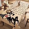 Chinese Landscape Printed Table Cloth High End Chinese Style  Tea Table Cover Cloth Flower Landscape Lint Dustproof Table Mat