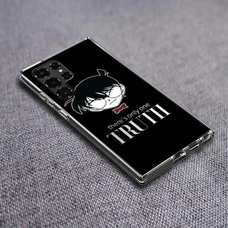 Detective Conan Clear Phone Case for Samsung Galaxy S21 Plus S24 S23 S20 FE S22 S26 Ultra S25 Edge TPU Capa Cases Cover Shockpro