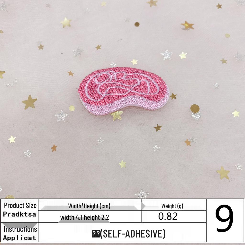 Creative Sushi Embroidery Patch Phone Case & Clothing Decor - Self-Adhesive