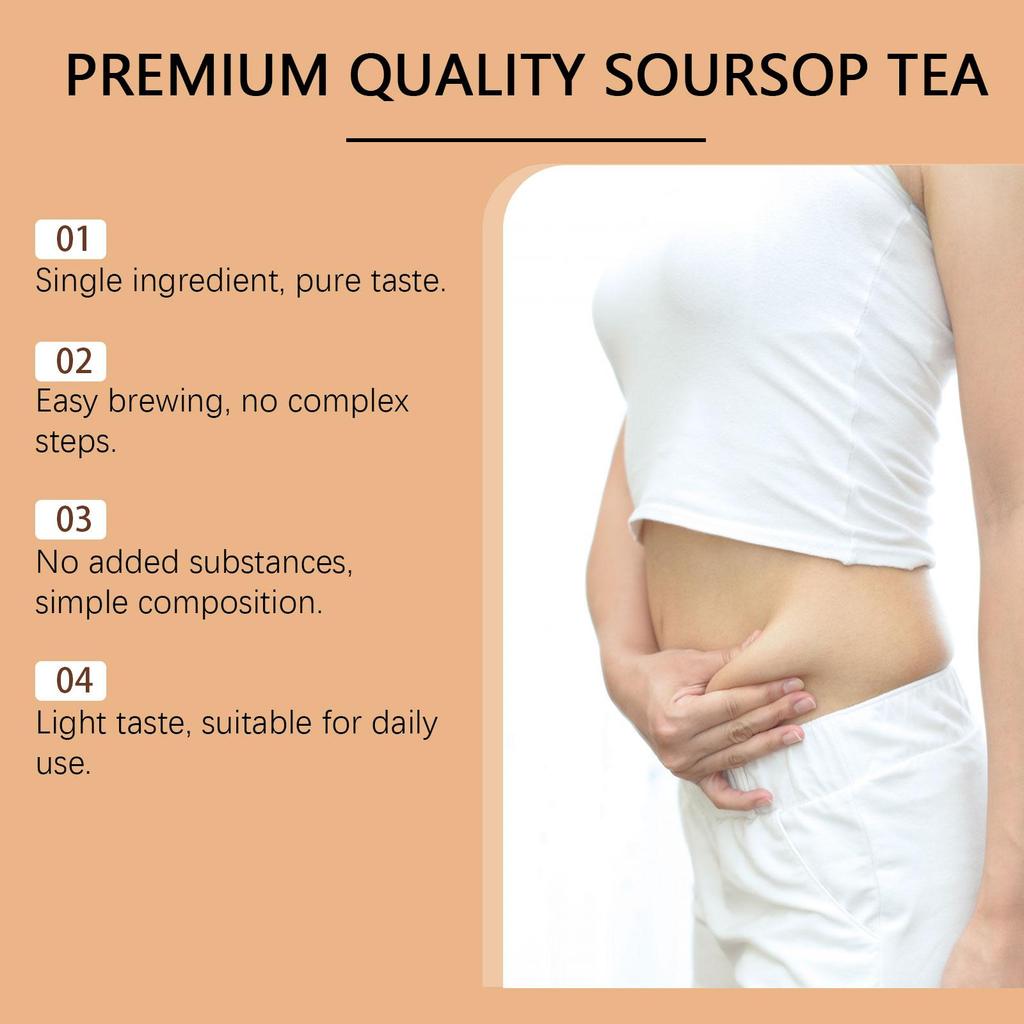 Natural Soursop Leaf Tea Bags, Individually Packaged, Daily Wellness & Dietary Support