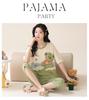 2024 Women's Plus Size Korean Style Capri Set - Summer Cotton Short-Sleeved Home Wear