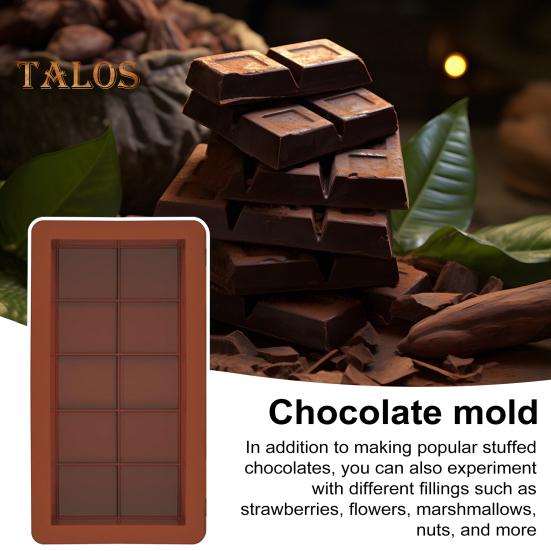 1/2 szt. Duża głęboka forma do czekolady Silikonowe foremki do cukierków na nadziewane batoniki Bez BPA Łatwe do czyszczenia Wysoka tolerancja temperatury Domowe artykuły do produkcji czekolady