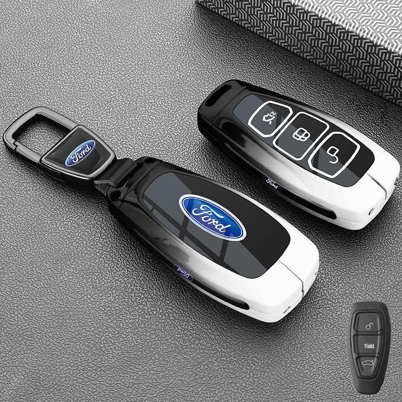 Ford 13-19 Ecosport & 15-18 Focus Folding 3-Button Key Case Metal Shell