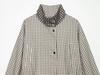  European and American Style, New Women's Clothing, Fashionable Casual Stand-up Collar Plaid Jacket 5854/021/251