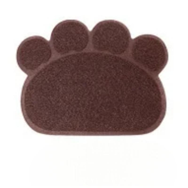 

Коврик для пола с защитой от отпечатков лап домашних животных для собак и кошек, коврик для кошачьего туалета, коврик для ванны и кошачьего туалета, нескользящий коврик для пола коричневый