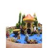 1set Creative Miniature Fairy Garden House Statue For Miniature Pots Fairy Dollhouse, Mushroom House Cute Cartoon Small Resin Cr