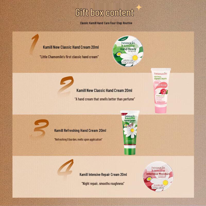 HERBACIN Chamomile Hand Cream Youth Gift Set