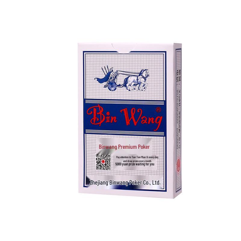 144 Decks of Genuine Binwang 2109/2110 Poker Cards - Thickened Red & Blue Combo for Adults