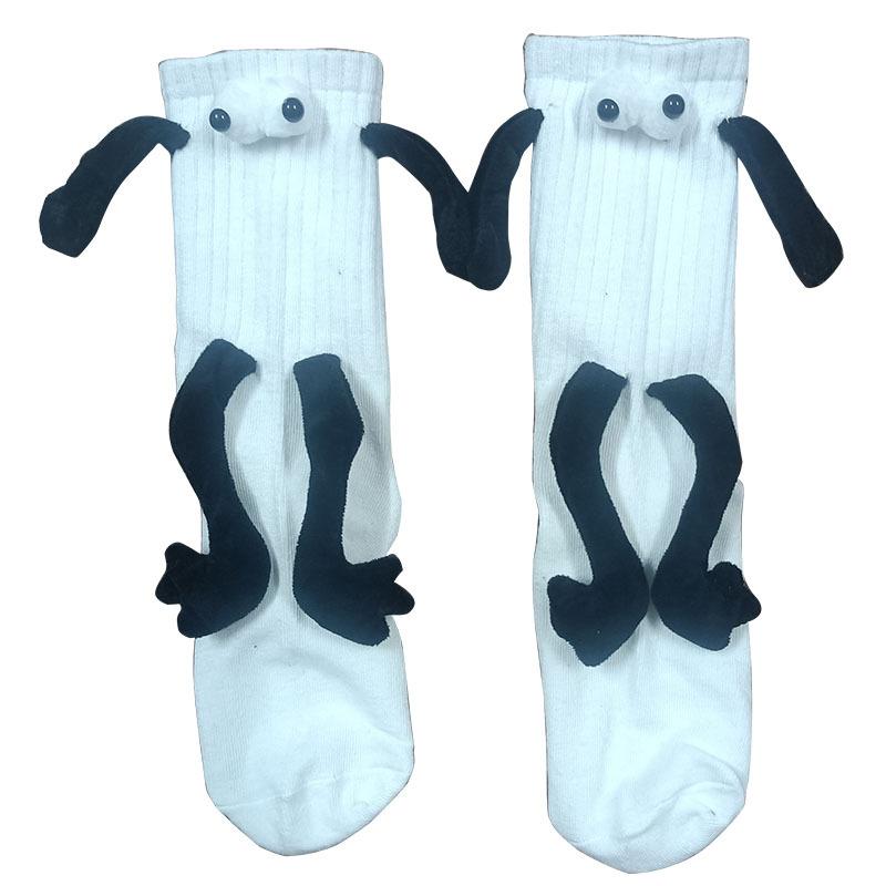 Cute funny lady tube socks magnet magnet fashion couple hand socks