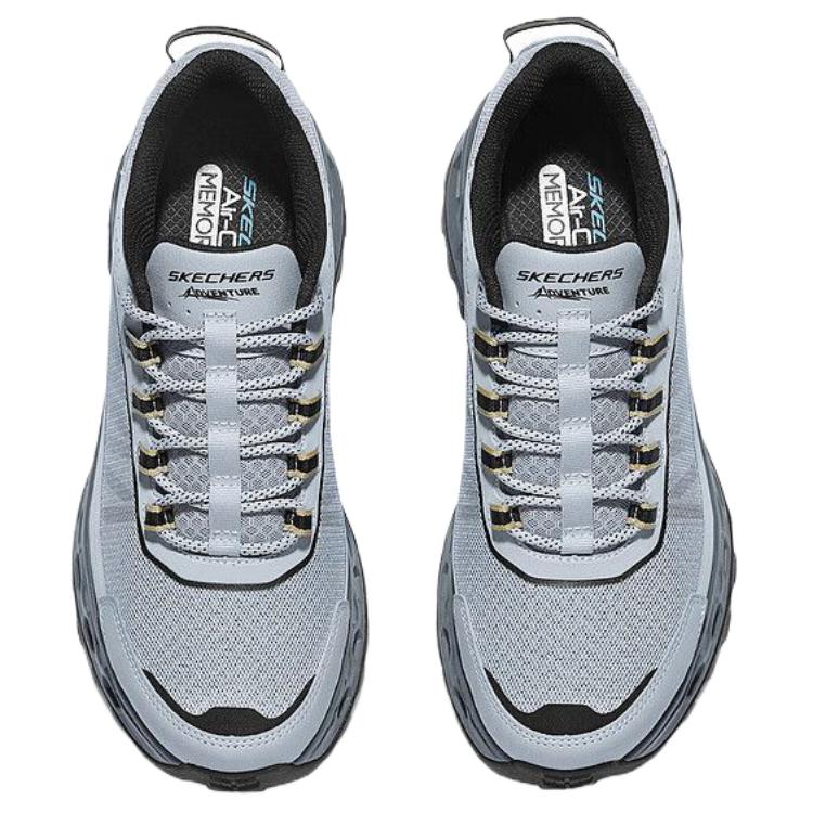 Skechers Zapatos Funcionales de Exterior de Caña Baja Suaves y Cómodos para Hombre Color Gris 237681-GRY
