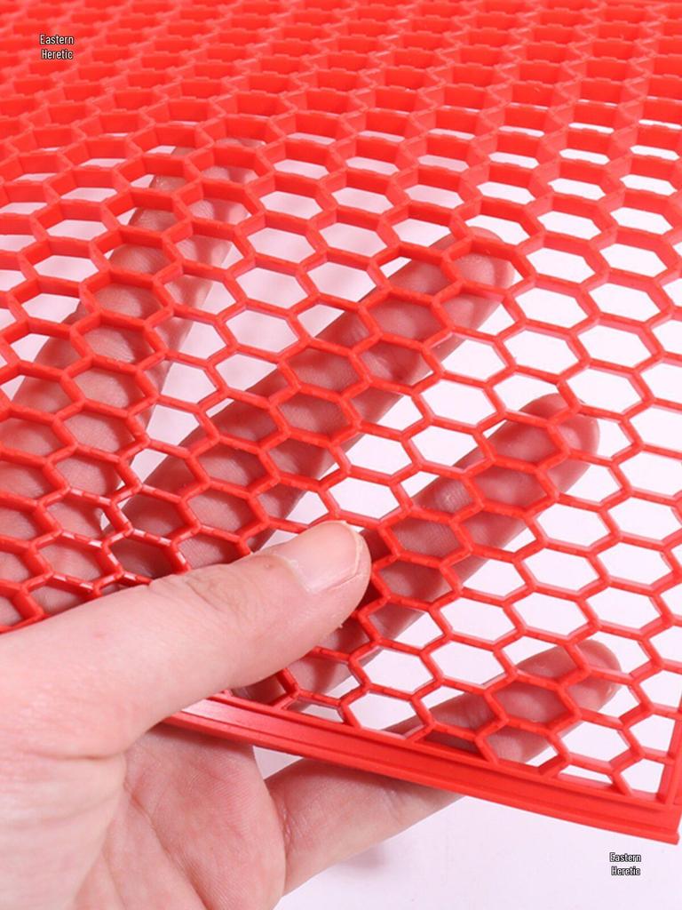 PVC Non-Slip Bathroom & Kitchen Mat - Waterproof, Oilproof, Hollow Design