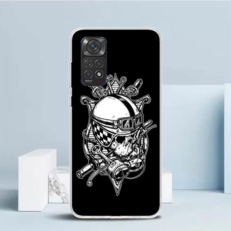 

Motorcycle Gear Phone Case For Xiaomi Redmi Note 15 14 14S 13 12S 12 Pro Plus 11S 11 11T 11E 10S 10 + Soft TPU Back Cover Redmi Redmi Note 14 Pro 5G