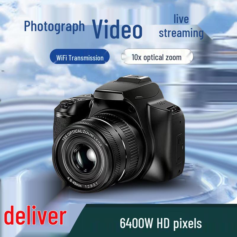64MP Digital HD Mirrorless DSLR for Professional Video & Live Streaming