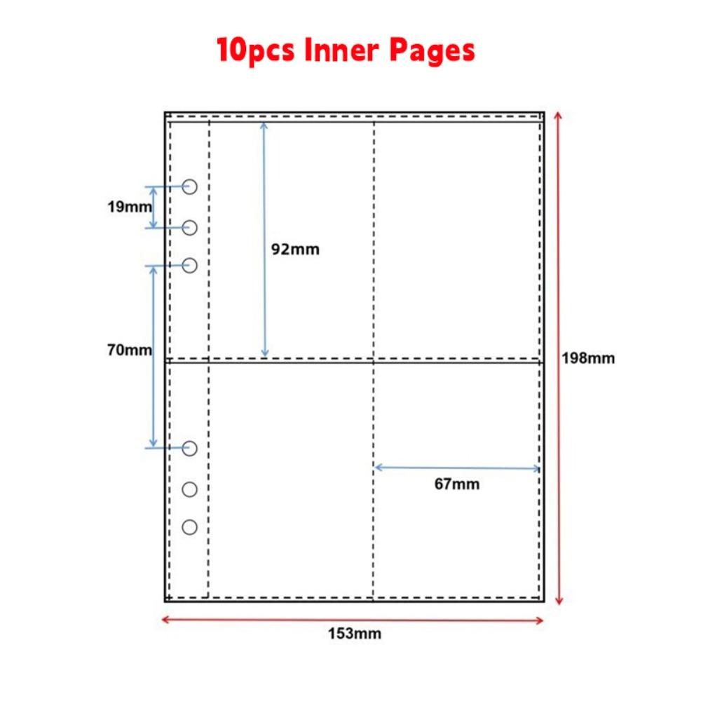 

Loose Leaf Design Photo Album A5/A8 Storage Booklet New Idol Card Collection Binder A5 Inner Pages 01