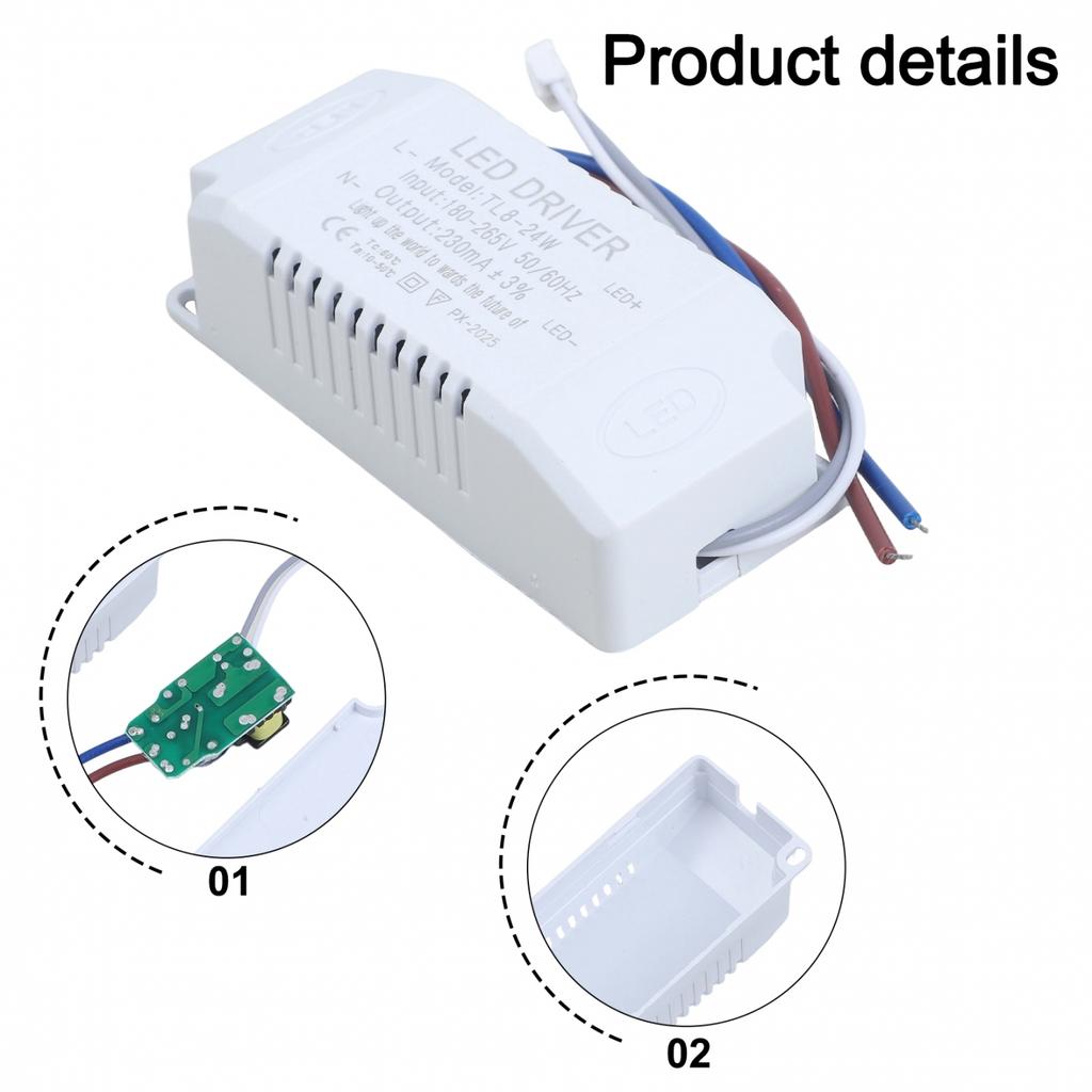 Electronic Transformer LED Driver Ceiling Light 8-24W AC180-265V50/60HZ