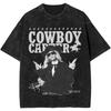 Cowboy Carter Album Beyonce Strój na Trasę Koszulka Spłukana Mężczyźni Kobiety Streetwear Koszulki Letnie Topy Bawełna