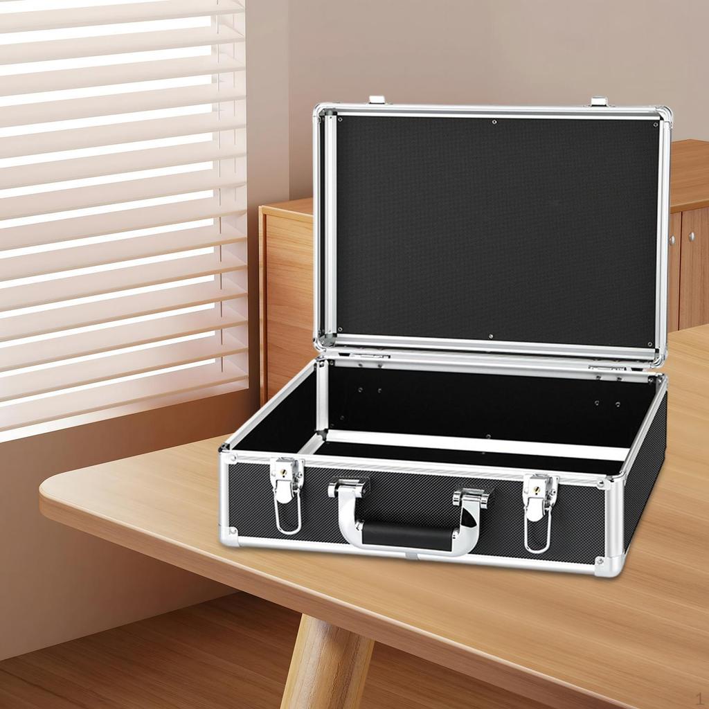 Aluminum Alloy Case Tool Box Hard Briefcases Portable Carrying