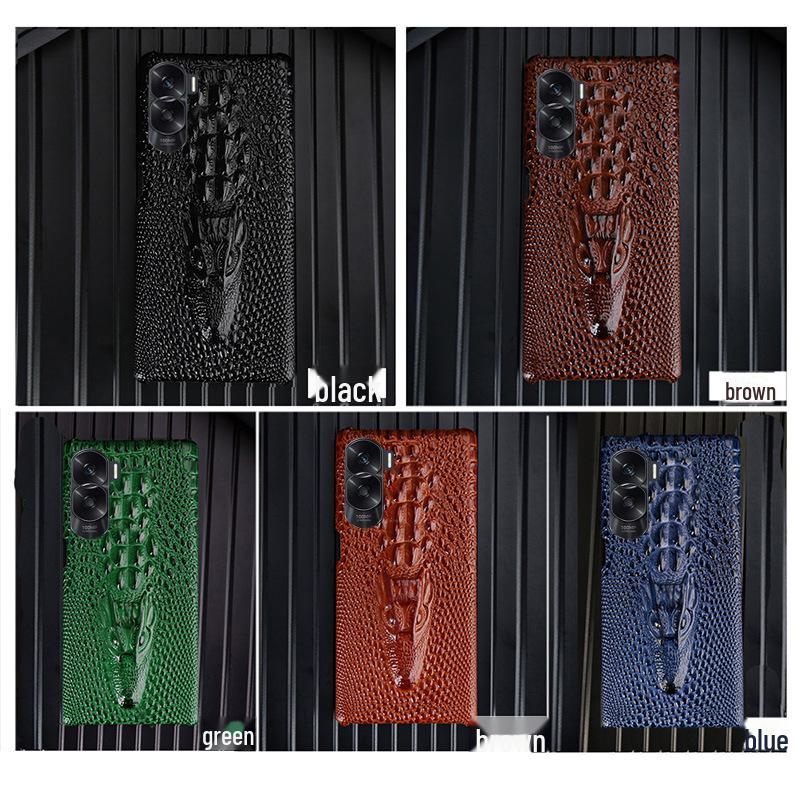 

Кожаная задняя крышка Honor X50 с узором «голова дракона из воловьей кожи» для защиты премиум-класса. Other models (please specify)