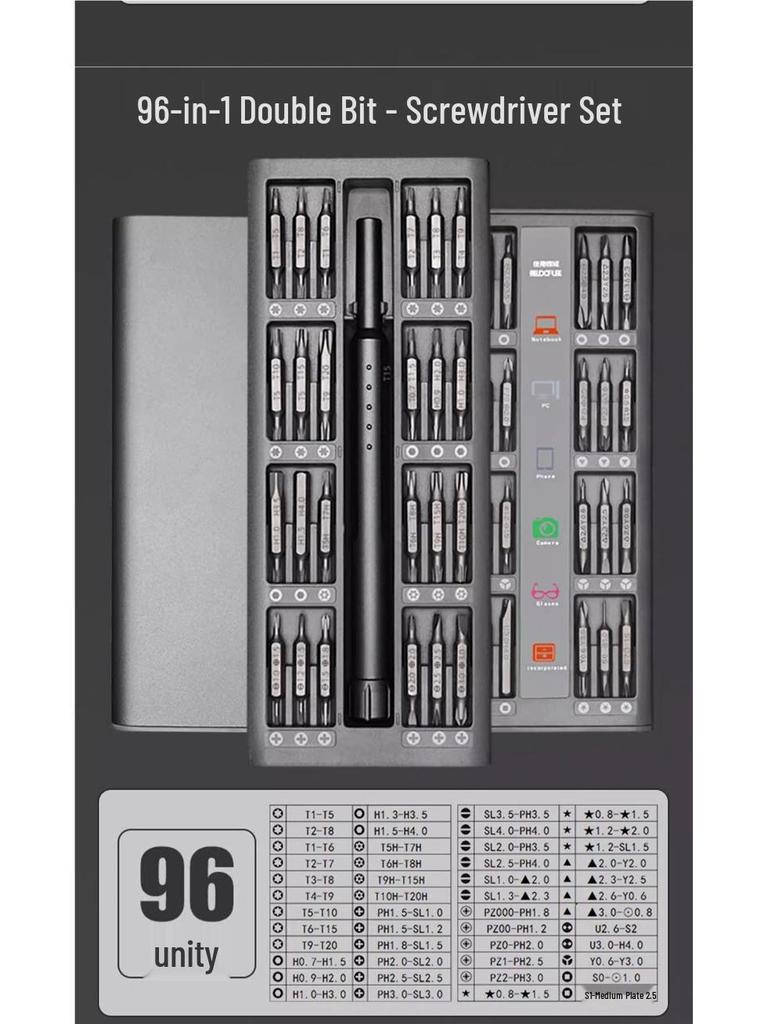 Delixi  Screwdriver Set for PC & Mobile Repair - Multifunctional Small Tools for Computers & Phones