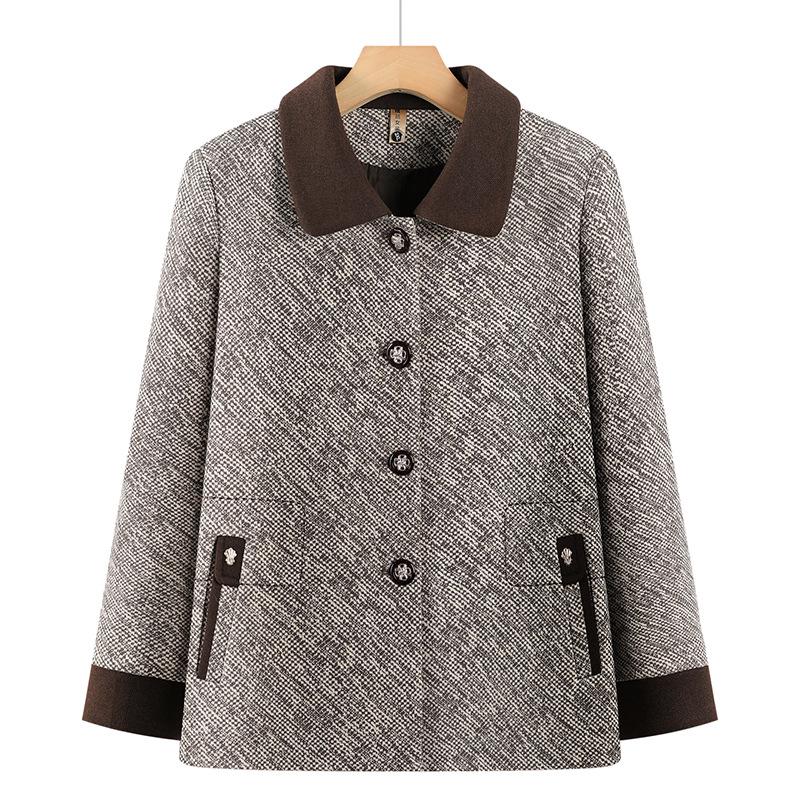 

Stylish Spring Outerwear for Middle-Aged & Elderly Women: Chic Short Top for Mothers & Grandmothers 4XL (125-140 lbs)