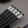 ZISIZ Silver 'Fu' Character Alloy Chopsticks