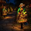 Solar-LED-Gartenleuchte Papageienform Licht, mit Erdspieß, Wasserdichte Außen-Erdspießleuchten Dekoration Automatische Beleuchtung für Rasen Terrasse