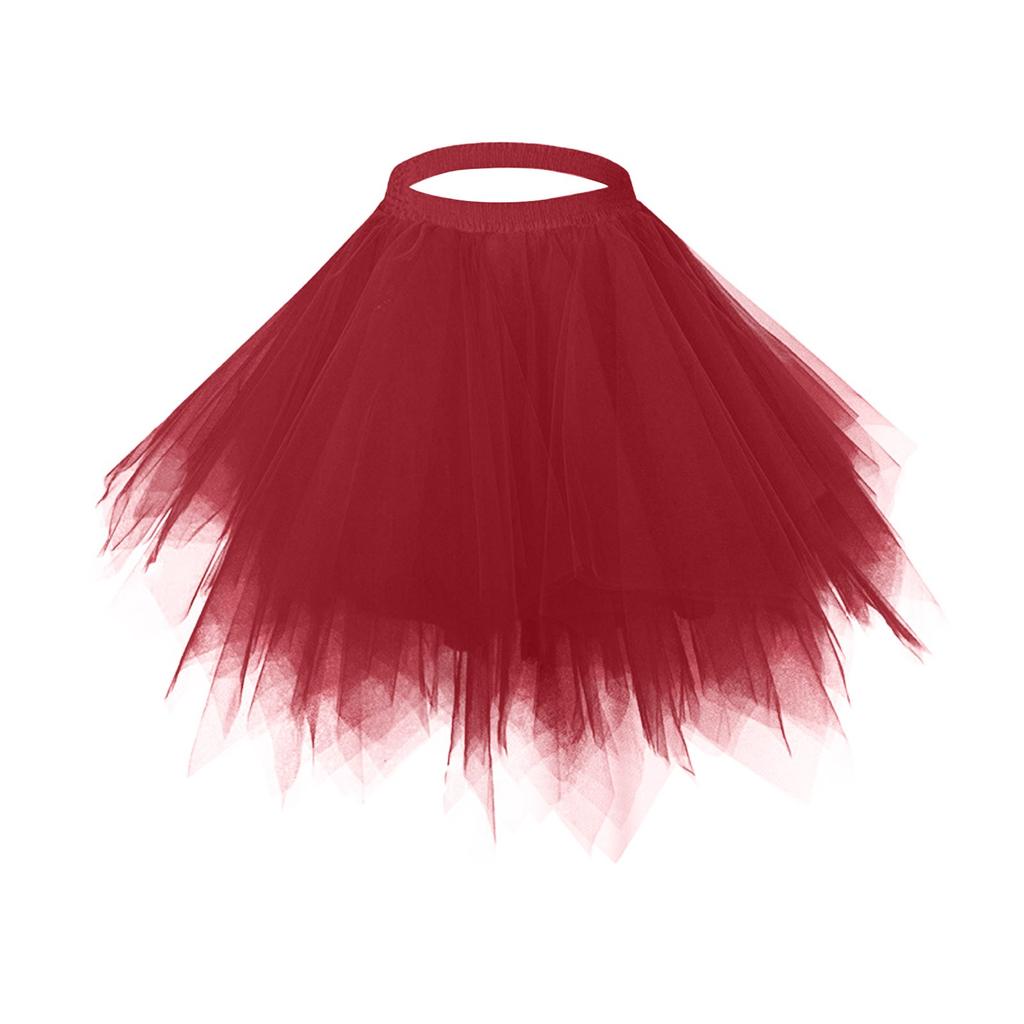 Women's Casual Color Mesh Mesh Skirt Skirt Princess Skirt Half Skirt Skirt
