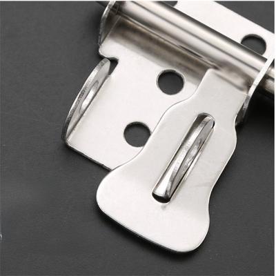 Stainless Steel Door Latch Toilet Door Lock Gate Safety Lock Sliding Bolts Latch Easy Installation Hardware Hasp Lock