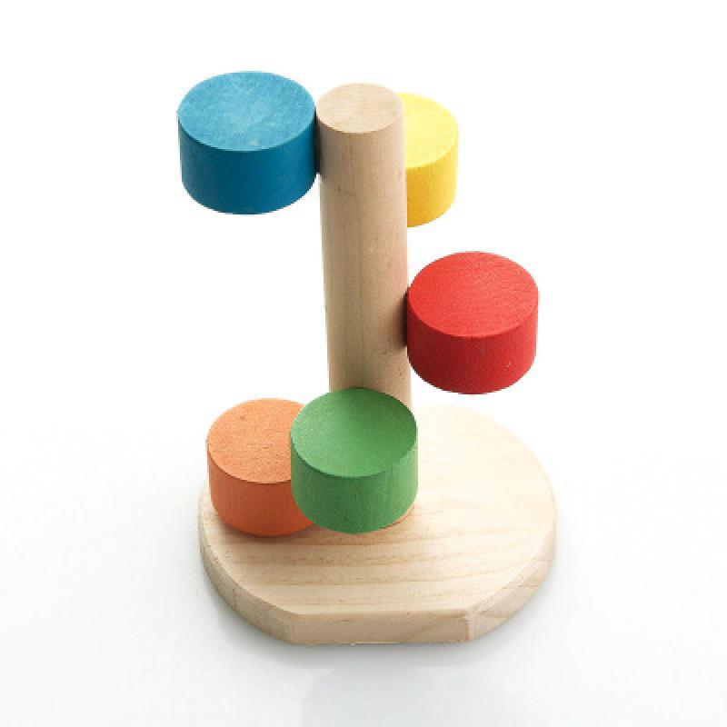 Natural Wooden Hamster Toy Hamster Swing Chew Toys For Chinchillas