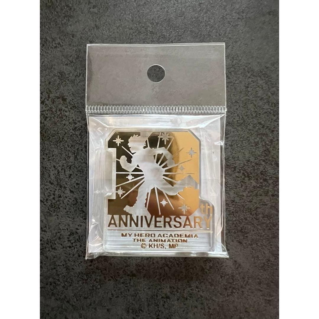 Used [New] My Hero Academia 10th Anniversary Logo Foil Stamped Acrylic Block