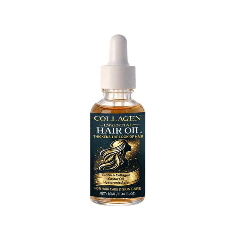 Collagen Hair Serum Hydrating Oil For All Hair Textures Plant Extract Oil For Healthy Thick Voluminous Hair