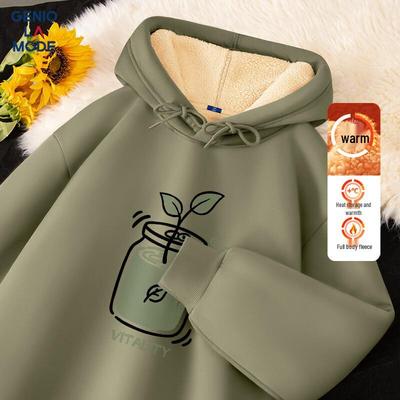 GENIOLAMODE Men's Heavyweight Fleece-Lined Hooded Sweatshirt