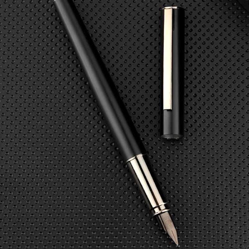 High Quality 0.38Mm Extra Fine Nib Fountain Pen Stainless Steel Extremely Business Office Supplies Gift