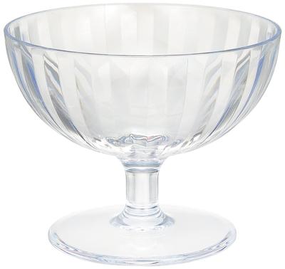 IJ (IJ) Copa de Postre Irrompible, 200ml, Apta para Lavavajillas, Hecha en Japón, Perfecta para Actividades al Aire Libre, Niños, Fiestas en Casa, Linda y Elegante Transparente