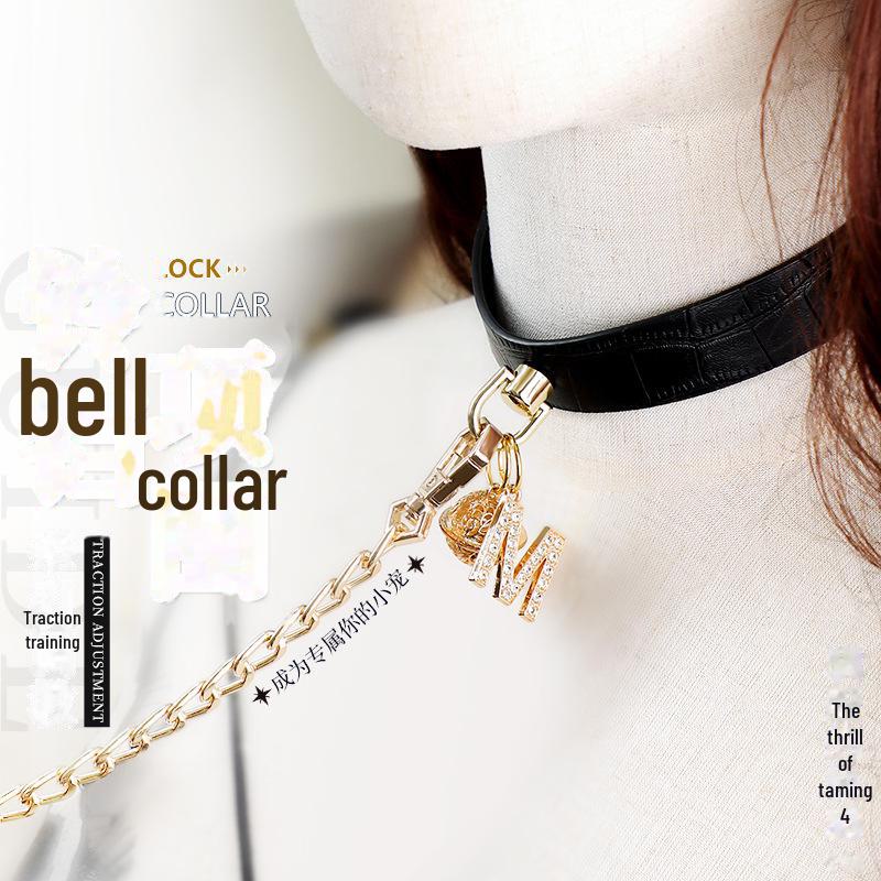 Gold-Plated Traction Bell Collar: SM Alternative Adult Toys, 100/Box