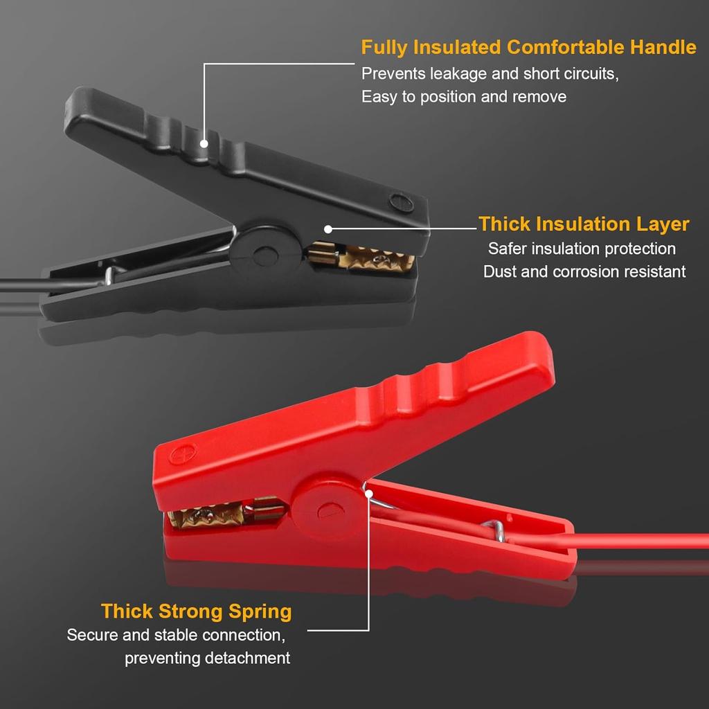 Startovací zařízení pro 20V-60V baterie, 11AWG 1,2FT Autokabely pro startování (Baterie není součástí dodávky)