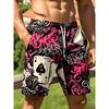 American Men's Summer Poker Sieve Mother Graffiti Printed Soft Breathable Drawstring Shorts Outdoor Street Style Pants