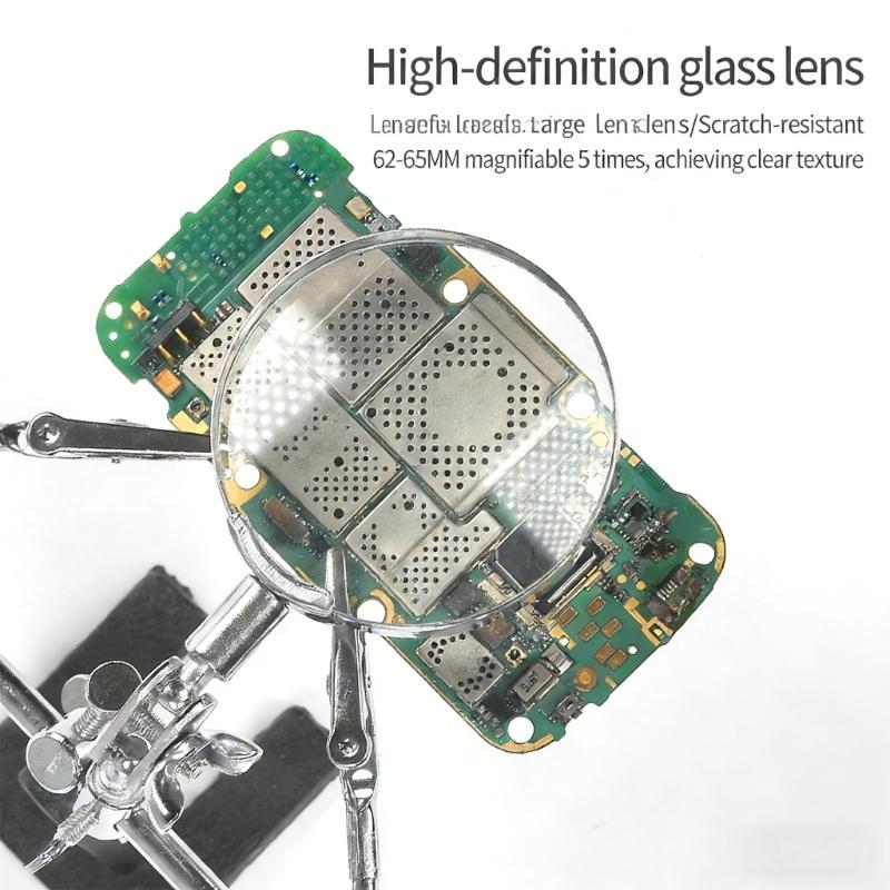 24TE Adjustable Helping Hands Magnifier For Hobbyists And Professional Technicians