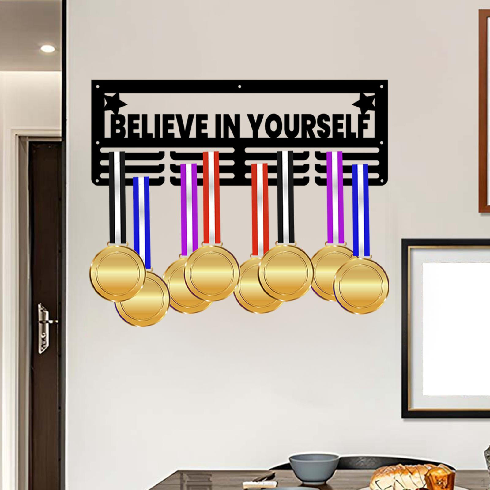 

Вешалка для медалей, стойка для демонстрации медалей, металлический держатель для медалей для бега, бегун believe yourself