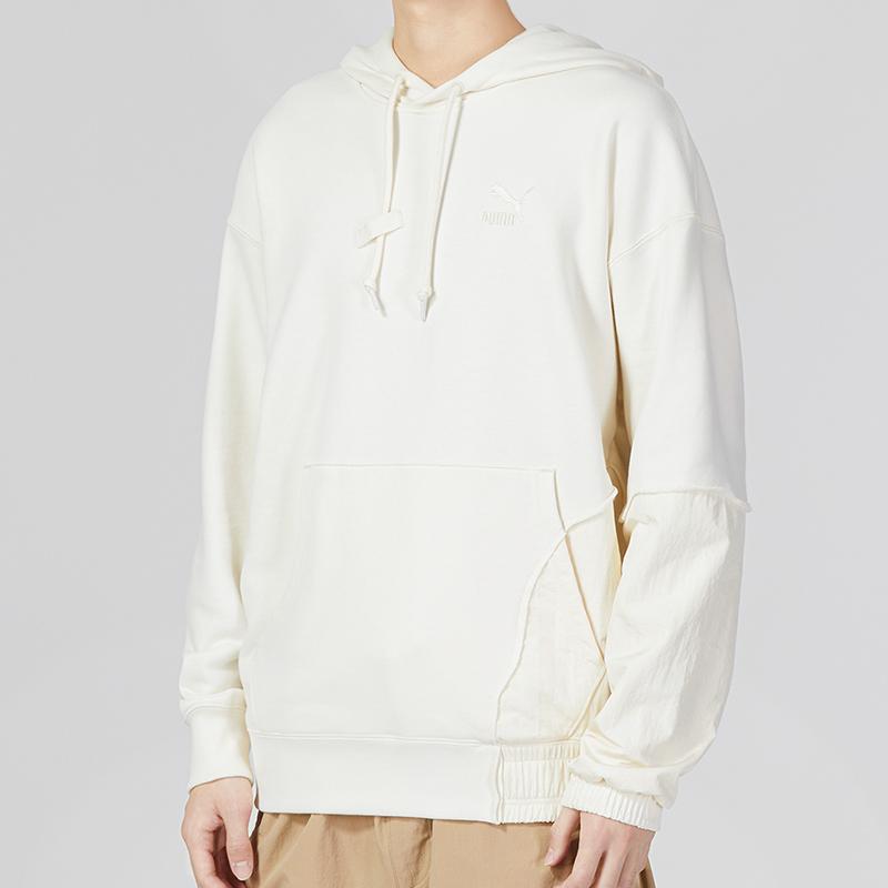 Puma CNY Serie Año Nuevo Estilo Chino Bz Zaozhi Sudadera con Capucha con Logo Bordado y Estampado en la Espalda Sudadera para Hombre Blanco 539593-65